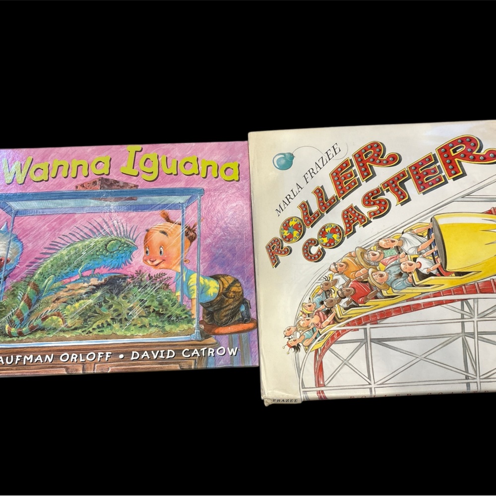 Children's Book Set: I Wanna Iguana & Roller Coaster